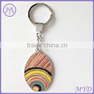 Wholesale fashion football zinc alloy keychain