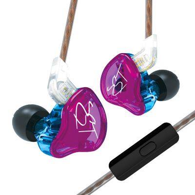 KZ ZST Hybrid Technology 1DD+1BA Earphones 3.5mm In Ear Monitors Noise Cancelling HiFi Music Sports Bass Earbuds Headset