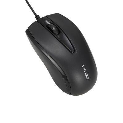 Venda em atacado de mouse de negócios V13 preto, silencioso, recarregável, antiderrapante, para mesa, mouse de computador com fio