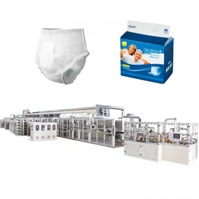 Full Servo Automatic Pull up Adult Diapers Making Machine For Manufacturing Adult Diaper Pants Production Line photo-2