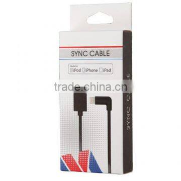 MFI Certified Multi Color Dual 90 Degree Angled Usb Cable for Iphone 6 Plus/mini Ipad 2 Support Ios 8 photo-4