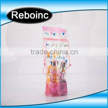 Clear PVC Drawstring Cosmetic Taking Bag XYL-D-C425 Top Pvc Drawstring Bag With Logo Print Quality Choice photo-6