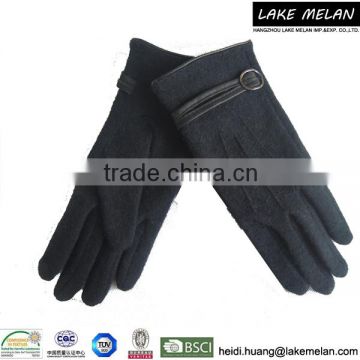 Hot Selling 70%Wool 20% Angora 10%Nylon glove For AW 16