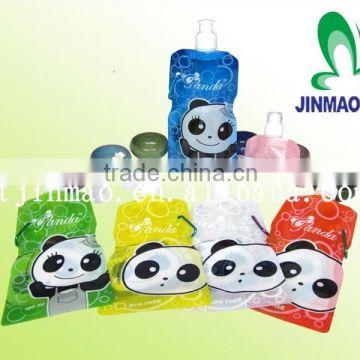 Plastic handle juice spout pouch bags for liquid