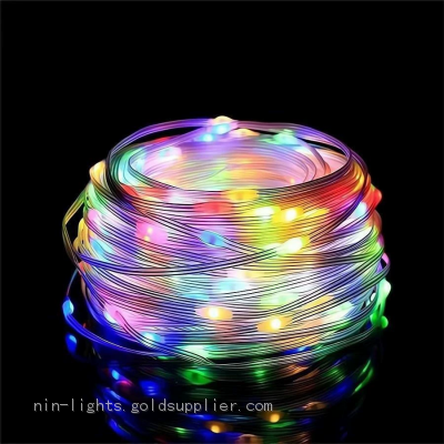 Colorful Outdoor Decoration Christmas Light Belt Mobile Phone Bluetooth APP Intelligent Point Control RGB Atmosphere Marquee Light Belt photo-2