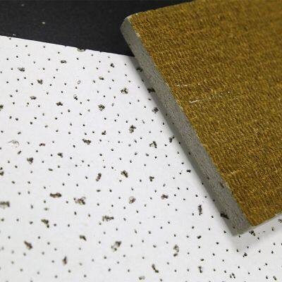 China Wholesale 600X600 Mineral Fiber Ceiling Tiles Reliable Heat Insulation Acoustic Material Fiber Board Mineral Wool Ceiling