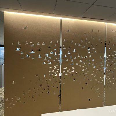 Eco-Friendly Polyester Fiber Acoutic Felt Panel for Making Room Divider photo-3