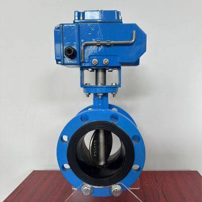 DN800 Pn16 Worm Gear/Electric Actuator Ductile Iron EPDM NBR Seat Flange Type Butterfly Valve photo-5