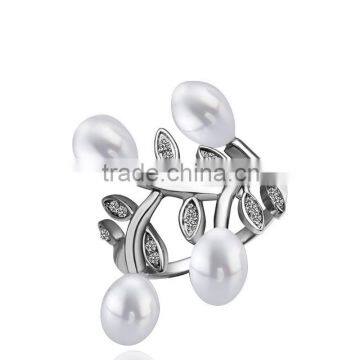 925 Sterling Silver Jewelry Natural Pearl Rings Wholesale Quality Choice photo-6