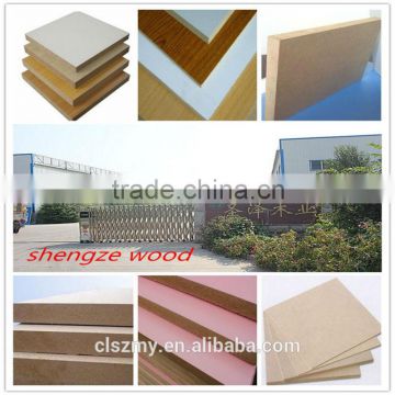 Standard size high quality good price raw plain MDF(Medium Density Fiberboard),melamine MDF/melamine laminated MDF