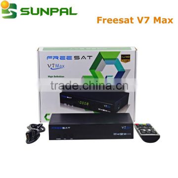 FTA Freesat V7 Max Satellite TV Receiver DVB-S2 1080P HD TV Decoder Support USB wifi pen adapter freesate max iptv box v7