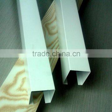 Customized extruded u shape aluminum profile aluminium sliding channel