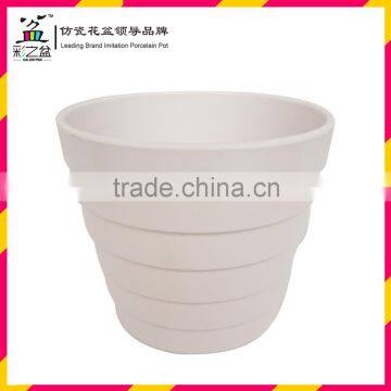 round mini stepped-shape melamine flower pot MX1305-1 small plastic flower pot