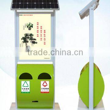 Outdoor Solar Scrolling Advertising Light Box With Dust Bin photo-3