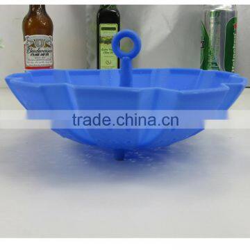 2016 wholesale folding silicone drain vegetable basket kitchen accessory