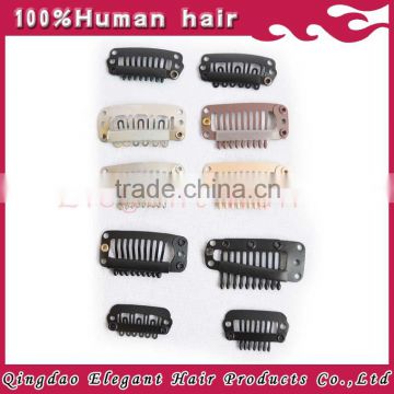 qingdao elegant clip in hair extension with good quality brazilian cheap clip in extension hair