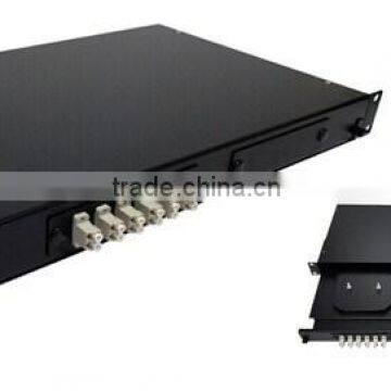 6 port Duplex LC Connector Slid Able Fiber Optical Rack Mount