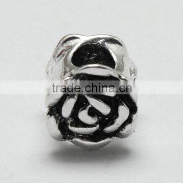 Pdora Jewelry Accessories, Rose Shape DIY Zinc Alloy Hanging and Slider Beads photo-5