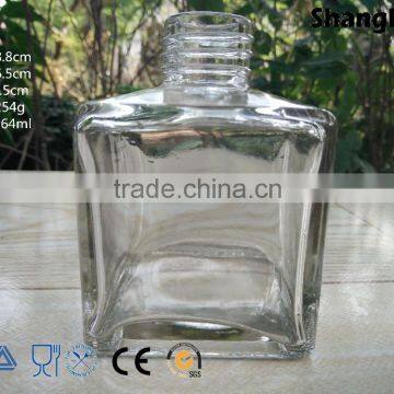 150ml Clear Square Parfume Glass Incense Aroma Reed Diffuser photo-2