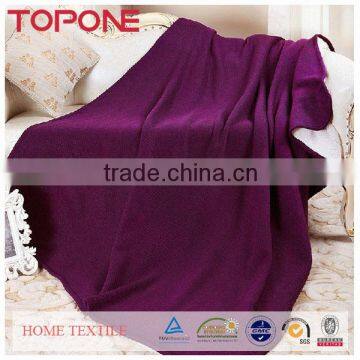 2014 OEM colored hangzhou home design throw and blanket