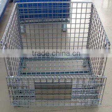 High quality galvanized storage cage with wheels(best price)