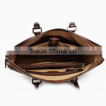 Minandio Guangzhou Factory Genuine Leather Office Bags for Men Business Man Bag Leather New Stylish Leather Briefcase for Sale photo-5