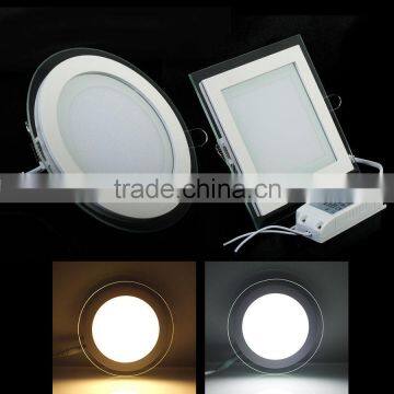 Warm White and Cool White Glass Led Panel Light, SMD5730 Led Light Panel Glass, Dimmable Backlit Led Panel Light