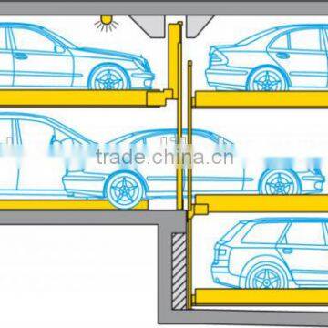 2 rows combilift car parking elevator