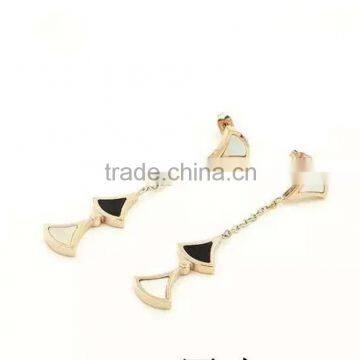 Earring, Resin Beads Sector Charm Linked Lady Fashion Earring, Earring Jewelry Wholesale PT1541
