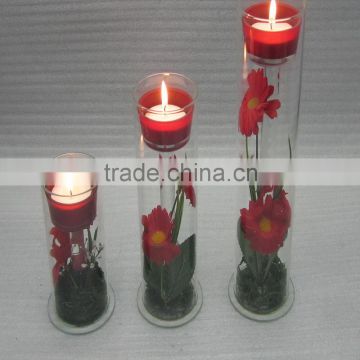 2016 glass tube candle holder with different sizes for wedding lanterns decoration