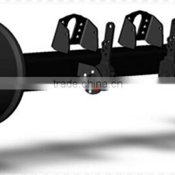 factory of semi-trailer/truck air suspension axle L1 leaf springs trailer torsion axles