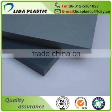 High Density Waterproof Glossy Surface Grey Thin Plastic PVC Rigid Sheet