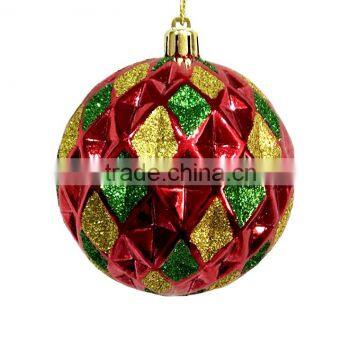 New design hanging christmas ornament glass / plastic molded ball