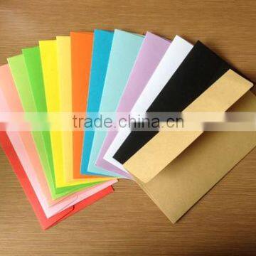 OEM black envelope, red envelope, high quality orange envelope manufacturer, paper card and envelope set, kraft envelope