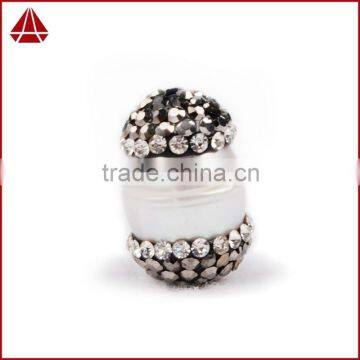 Wholesale Natural Freshwater Pearl Beads With Rhine Stone Paved, Freshwater Pearl Jewelry Quality Choice photo-2