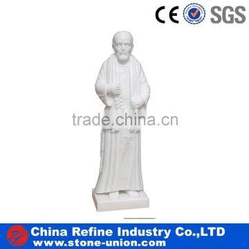 white marble hand carved indoor decorative statue for church