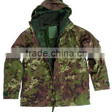 Italy camouflage military waterproof jacket, warm and windproof