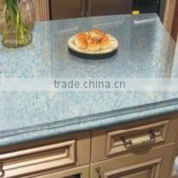 bule quartz kitchen countertop