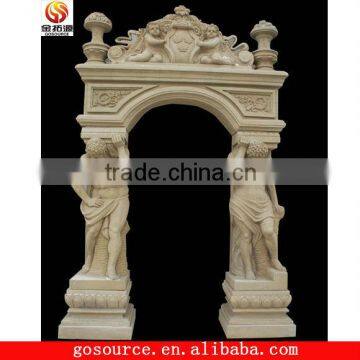 luxury marble fireplace mantel