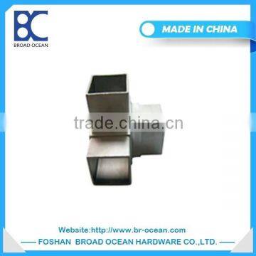 High quality stainless steel 3 way elbow pipe fittings for handrail