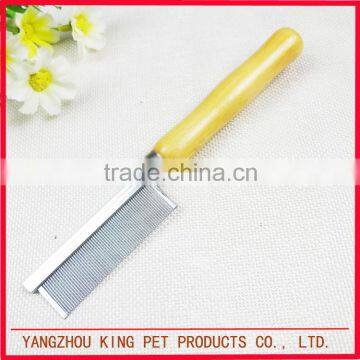 OEM branded custom logo metal pet dog grooming beard comb