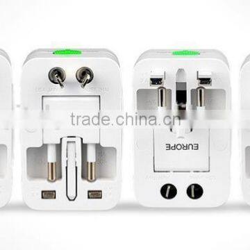 Hot selling economic all in one universal adapter plug with EU/US/UK/AU