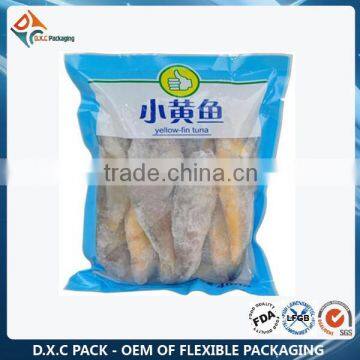 Customized Print Transparent Plastic Bags For Frozen Fish