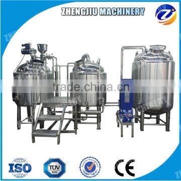 3vessel 4vessel home brewing micro brewing equipment 100L 1BBL Brewing equipment