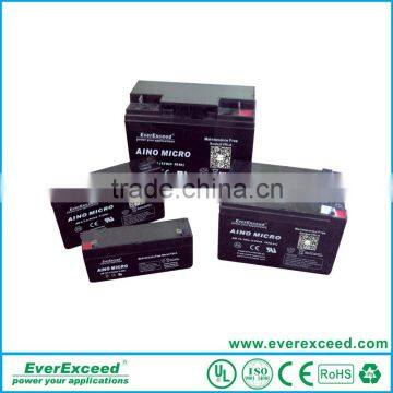 2016 Everexceed battery manufacturer high quality 24 volt battery / 12 volt acid lead battery with long service life