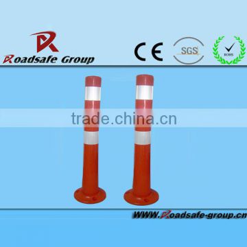 2015 hotsale flexible delineator/ reflective warning sign/ EVA spring post