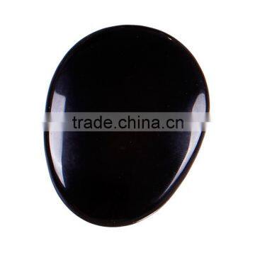 Wholesale Natural Black Obsidian Worry Thumb Semi Precious Stone Hand Carved Crystal Gifts