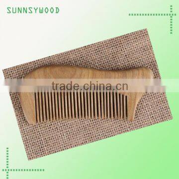 natural wooden hair comb