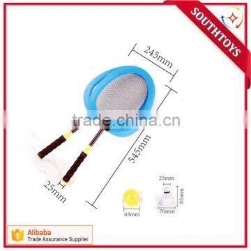 Cloth jumbo Play Children's Kid's Toy Badminton Playset w/ 2 Big Size Rackets, 2 Soft Shuttlecock Birdies