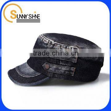 Sunny Shine cheap vintage wash cotton funny rivet 5 panel flat brim cowboy hat and sports cap